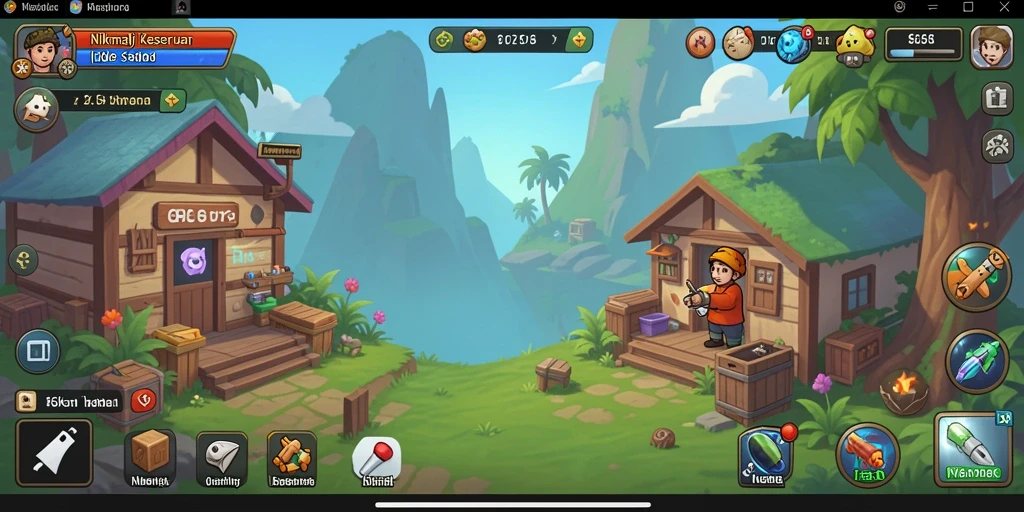 Tampilan gameplay <strong>66K</strong> dengan mekanik Idle yang menarik.