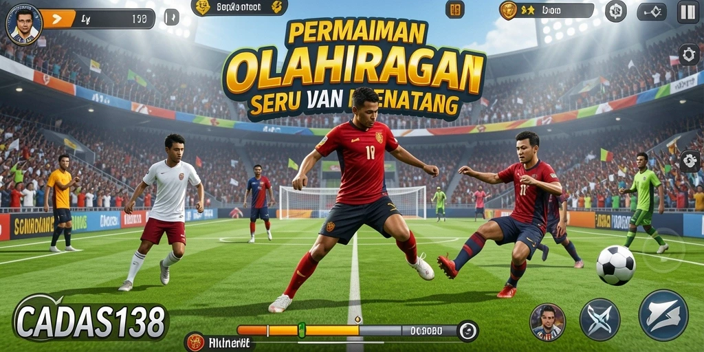 Tangkapan layar utama CADAS138 menunjukkan aksi intens olahraga kompetitif.