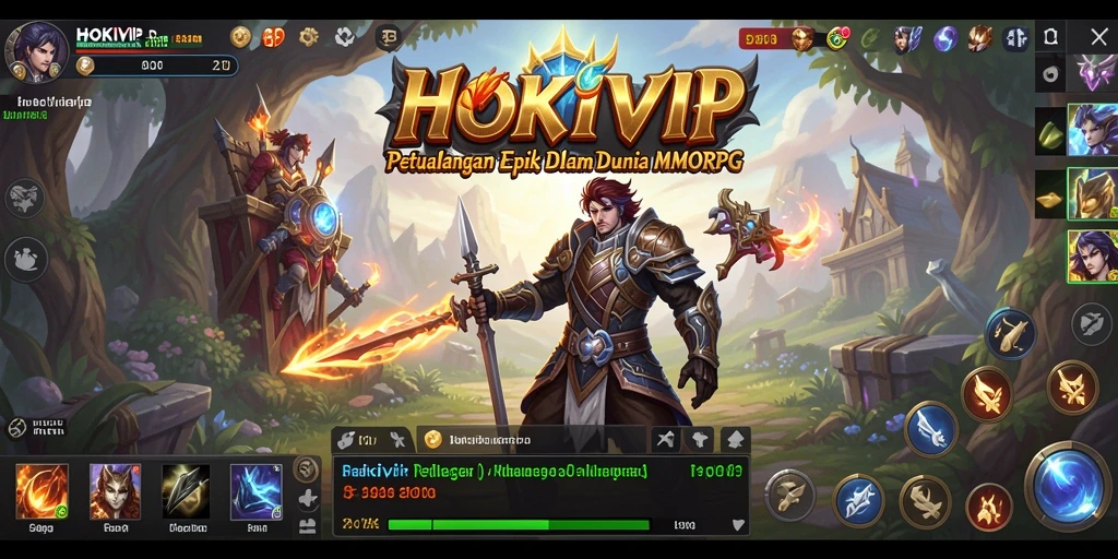 Tampilan gameplay HOKIVIP yang menarik dalam dunia MMORPG.