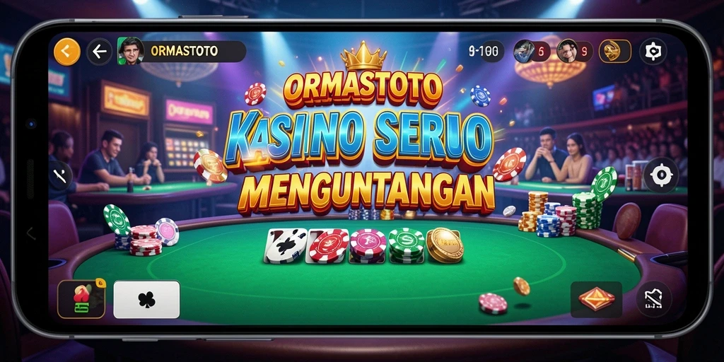 Screenshot gameplay ORMASTOTO menampilkan aksi kasino yang mengasyikkan.