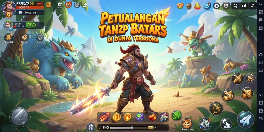 Tangkapan layar gameplay PP8SLOT yang menampilkan eksplorasi dunia yang dinamis.