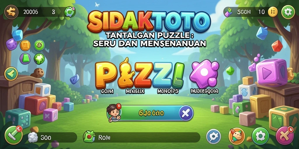 Tampilan gameplay menantang dan penuh warna dari SIDAKTOTO.