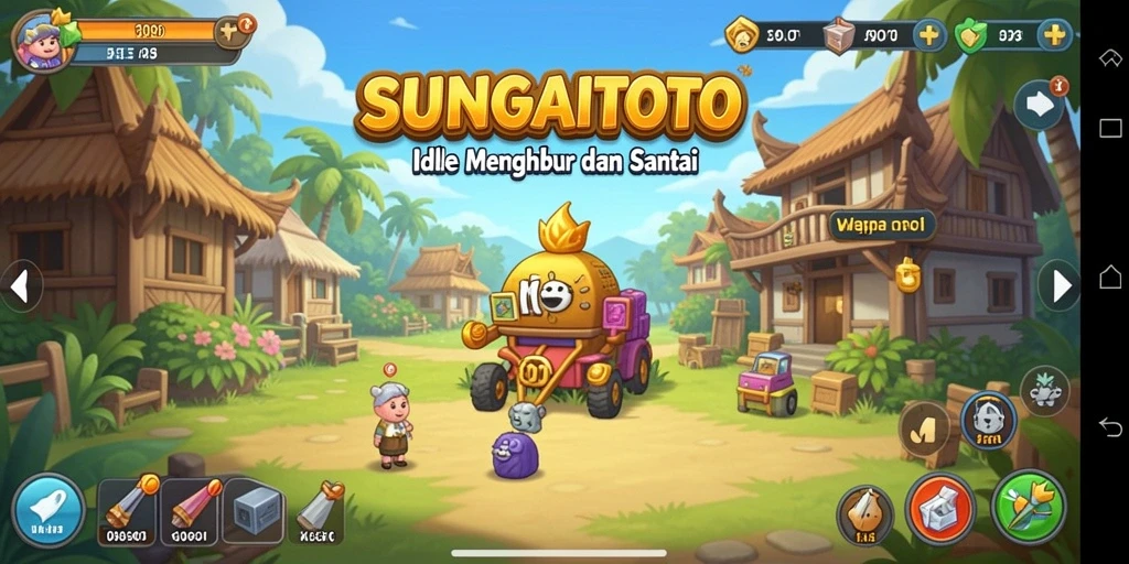 Screenshot gameplay SUNGAITOTO menampilkan elemen Idle yang menarik.