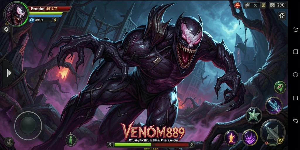 Tampilan gameplay VENOM889 yang menakjubkan dan penuh aksi.